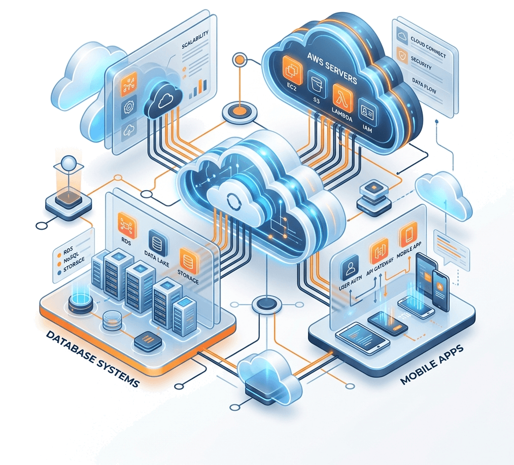 TwinsCloud Infrastructure Illustration